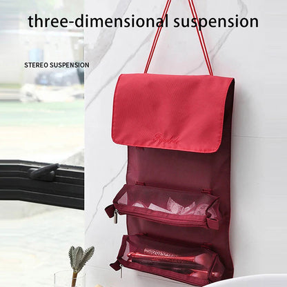 Detachable 4-in-1 Makeup Bag for Women - Spacious Zippered Mesh Cosmetic Pouch - Foldable and Portable Travel Storage Solution